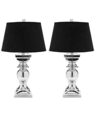 Safavieh Set Of 2 Helen Baluster Table Lamps In Silver