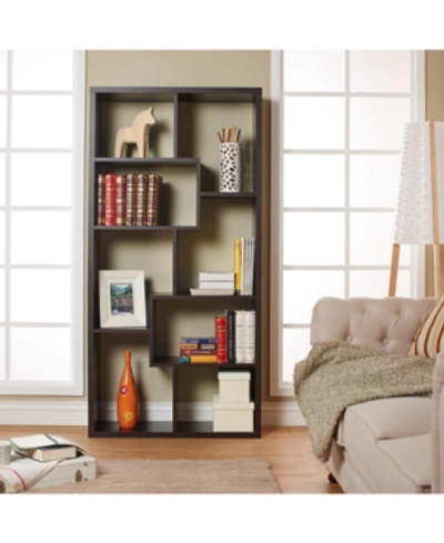 Furniture Of America Taki Modern Open Bookcase In Brown
