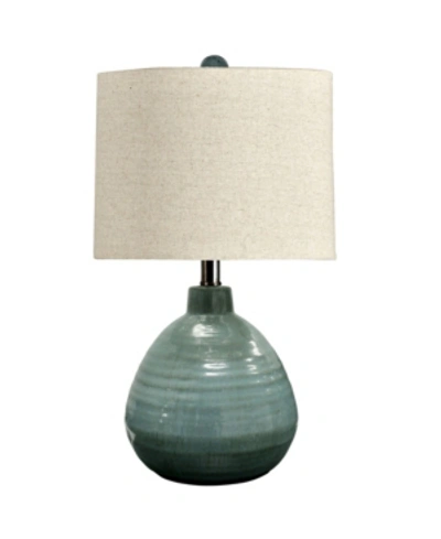 Stylecraft Ceramic Table Lamp In Turquoise