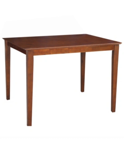 International Concepts Solid Wood Top Table In Brown