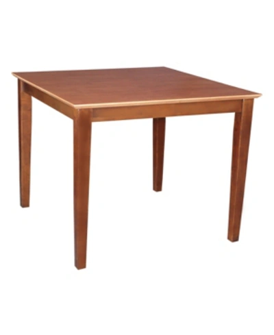 International Concepts Solid Wood Top Table In Light Brown