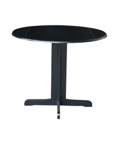 International Concepts Dual Drop Leaf Table - 36" In Black