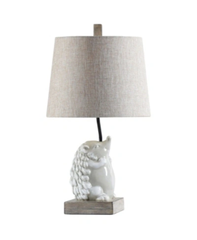 Stylecraft Happy Hedgehog Accent Lamp In White