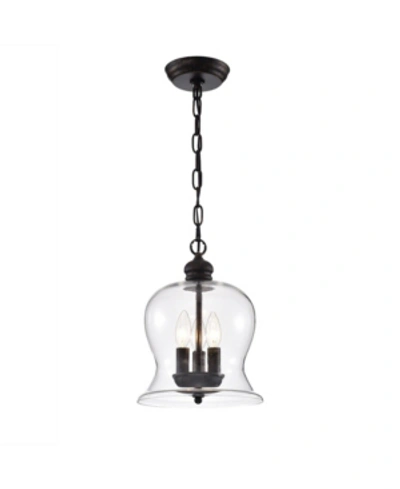Home Accessories Cadogan 10" 3-light Indoor Pendant Lamp With Light Kit In Bronze