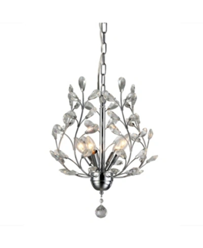 Home Accessories Marie 14" 4-light Indoor Chandelier With Light Kit In Chrome