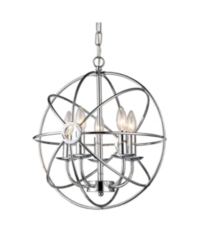 Home Accessories Aidee 18" 5-light Indoor Chandelier With Light Kit In Chrome