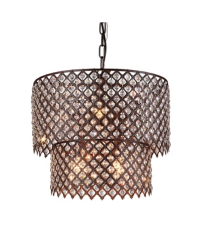 Home Accessories Bernadette 18" 8-light Indoor Chandelier With Light Kit In Bronze