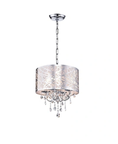 Home Accessories Abstract 17" 4-light Indoor Chandelier With Light Kit In Chrome