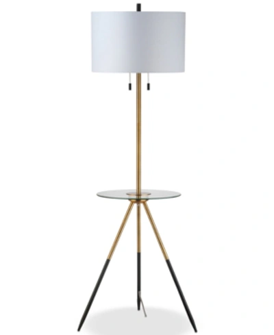 Safavieh Morrison Floor Lamp Side Table In Gold