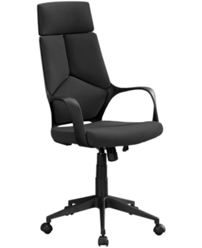 Monarch Specialties High Back Executive Office Chair In Black