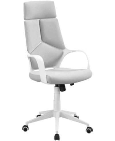 Monarch Specialties High Back Executive Office Chair In White
