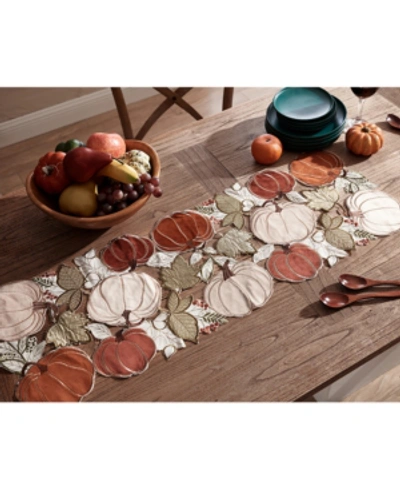 Elrene Pumpkin Bunch Cutwork Centerpiece In Multi