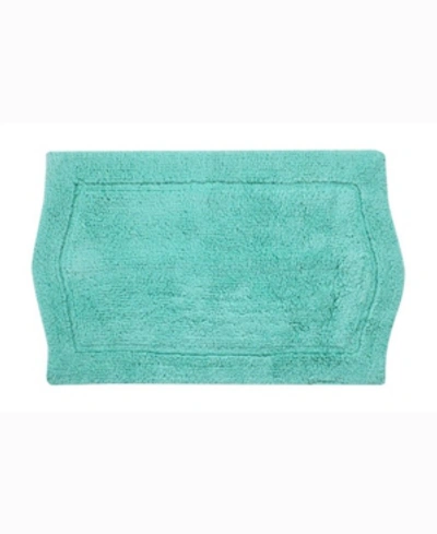 Home Weavers Waterford Bath Rug, 24" X 40" In Turquoise