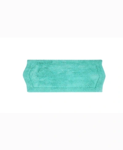 Home Weavers Waterford Bath Rug, 22" X 60" In Turquoise