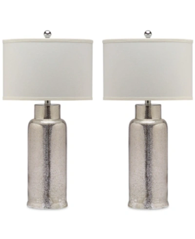 Safavieh Set Of 2 Bottle Glass Table Lamps In Bronze