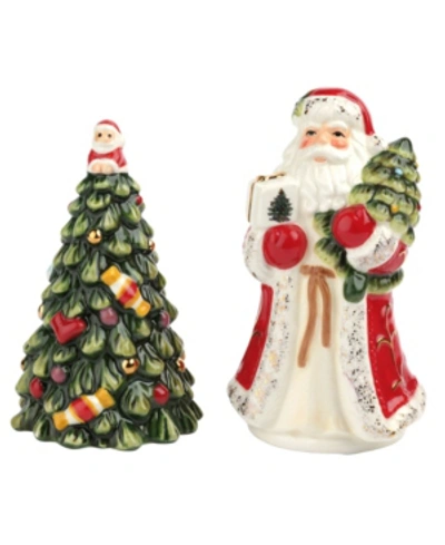 Spode Christmas Tree Salt And Pepper In Green