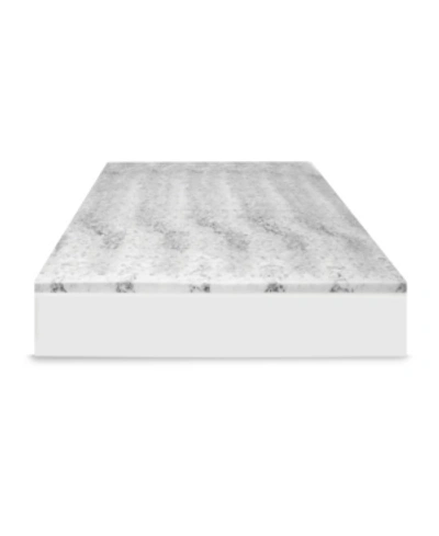 Sensorpedic 2" Charcoal Infused Memory Foam Mattress Topper, Twin Xl In White
