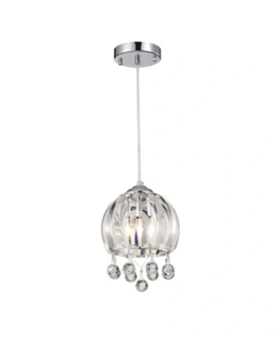 Home Accessories Deanna 10" 1-light Indoor Pendant Lamp With Light Kit In Chrome