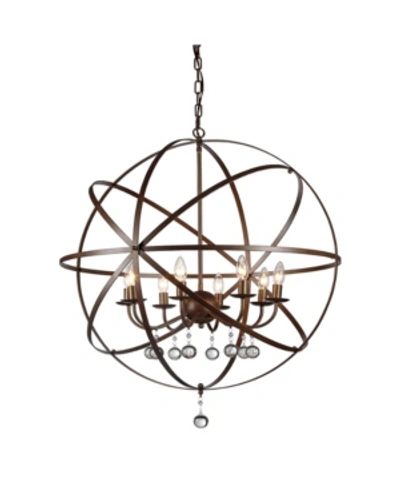 Home Accessories Jossie 31" 8-light Indoor Chandelier With Light Kit In Brown