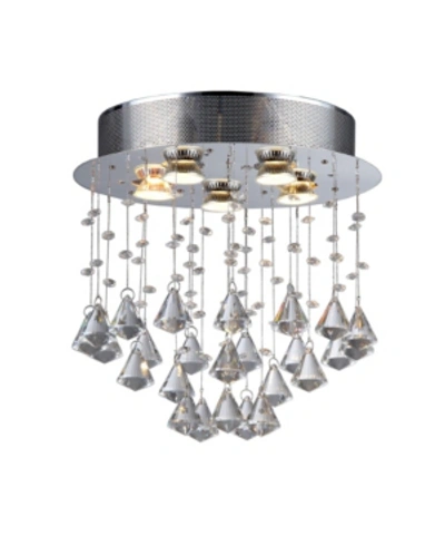 Home Accessories Cerda 12" 5-light Indoor Chandelier With Light Kit In Silver