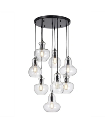 Home Accessories Beveen 27" 8-light Indoor Chandelier With Light Kit In Black