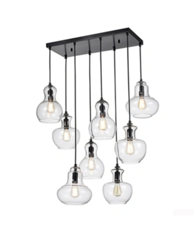 Home Accessories Beveen 18" 8-light Indoor Pendant Lamp With Light Kit In Black