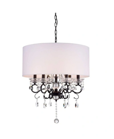 Home Accessories Ninian 25" 6-light Indoor Chandelier With Light Kit In White