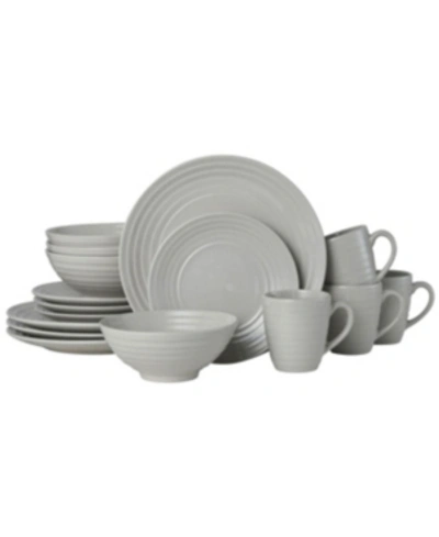 Pfaltzgraff Sophia 16 Pc Dinnerware Set, Service For 4 In Gray