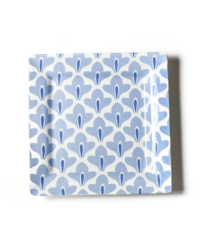 Coton Colors Sprout Square Platter In Blue