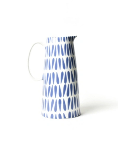 Coton Colors Drop Pedestal Pitcher In Blue