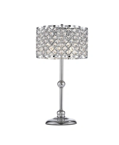 Home Accessories Jeem 10" 1-light Indoor Desk Lamp With Light Kit In Chrome