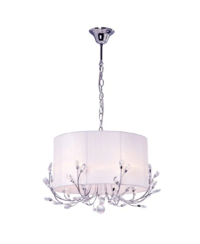 Home Accessories Robin 18" 4-light Indoor Chandelier With Light Kit In White