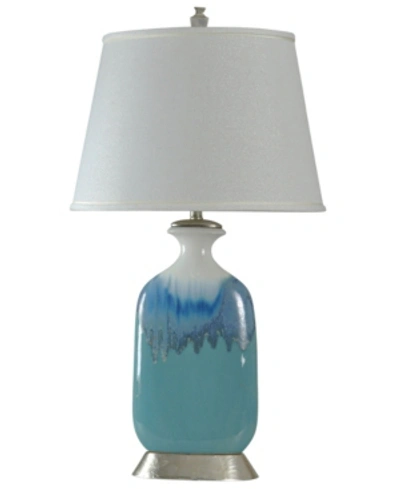Stylecraft Beach Grove Ceramic Table Lamp In Blue