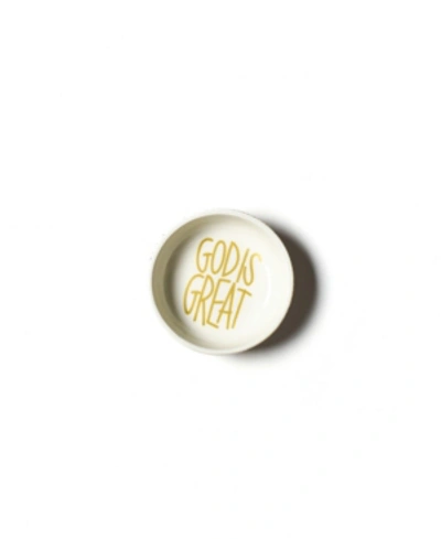 Coton Colors Dusk God Is Great Dipping Bowl In Gold Tone