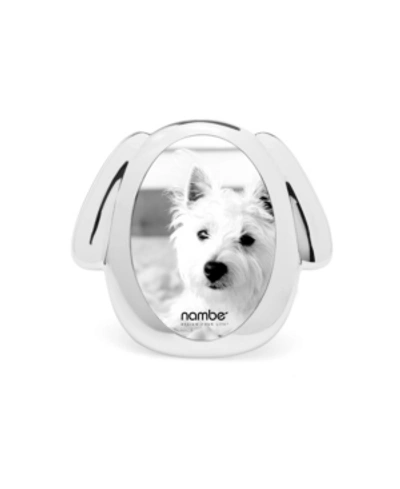Nambe Pet Collection Dog Photo Frame, 3" X 5" In Silver