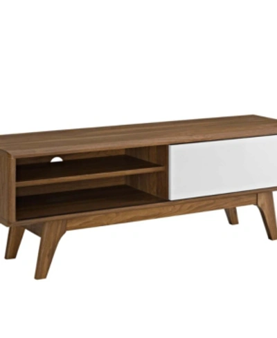 Modway Envision 44" Tv Stand In Walnut White