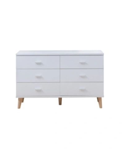 Furniture Of America Massenburg 6-drawer Dresser In White