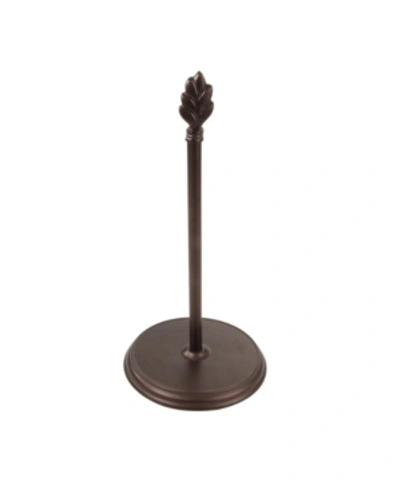 Spectrum Leaf Paper Towel Holder In Bronze