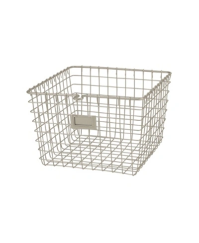 Spectrum Diversified Wire Storage Basket, Small In White