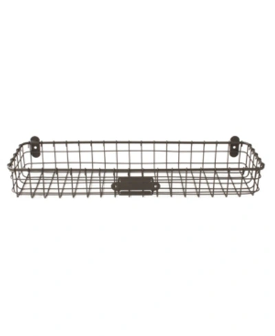 Spectrum Vintage-like Living Wall Mount Tray In Gray