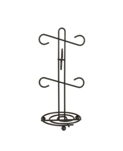 Spectrum Scroll 6-mug Holder In Black