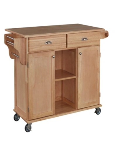 Home Styles Natural Napa Kitchen Cart In Open Beige