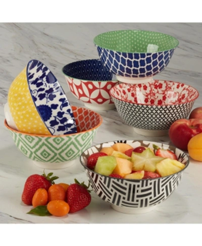 Certified International Soho Set Of 6 Bowls In Multicolor