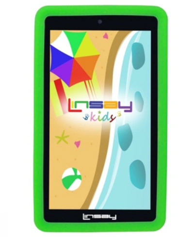 Linsay 7" 2gb Ram 32gb Android 10 Wifi Tablet, Camera, Apps, Games, Learning Tab For Children With Green Ki In Black