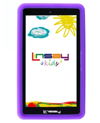 Linsay 7" 2gb Ram 32gb Android 10 Wifi Tablet, Camera, Apps, Games, Learning Tab For Children With Purple K In Black