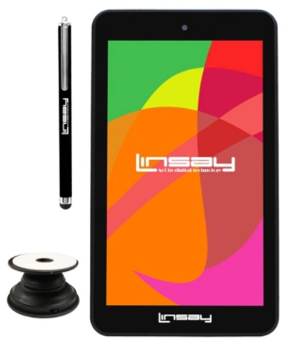 Linsay New 7" Tablet Quad Core 2gb Ram 32gb Storage Android 12 With Stylus And Holder In Black