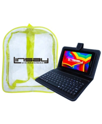 Linsay 7" 2gb Ram 32gb Storage Android 12 Tablet With Black Keyboard And Backpack