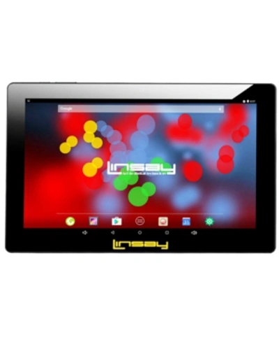 Linsay New 10.1" Tablet With 1280 X 800 Ips Screen Quad Core 2gb Ram 64gb Android 13 Dual Camera In Black