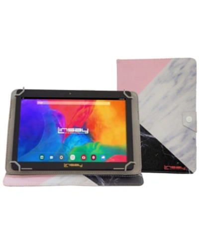 Linsay Android 10 Tablet With Marble Case In Black