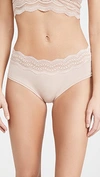 Cosabella Ceylon Lace Trim Low Rise Boyshorts In Sette